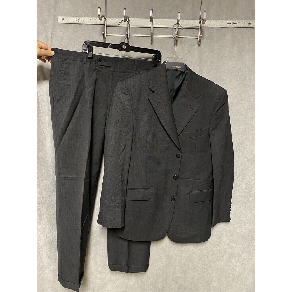 Stafford Suit Men 42R‎ Micro Striped Performance Super Suit Pants 35X28
